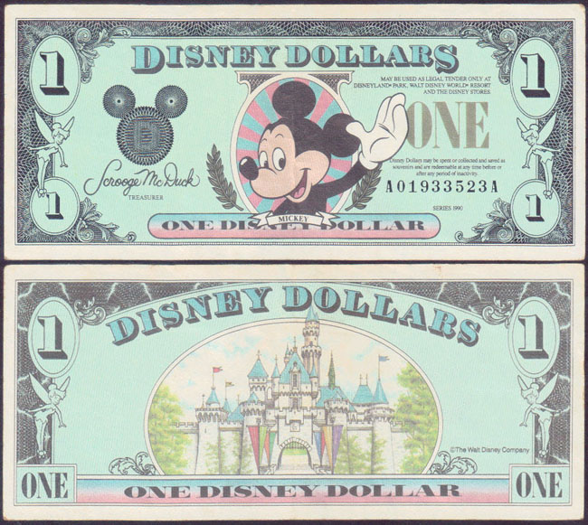 1990 USA Disney $1 L001013